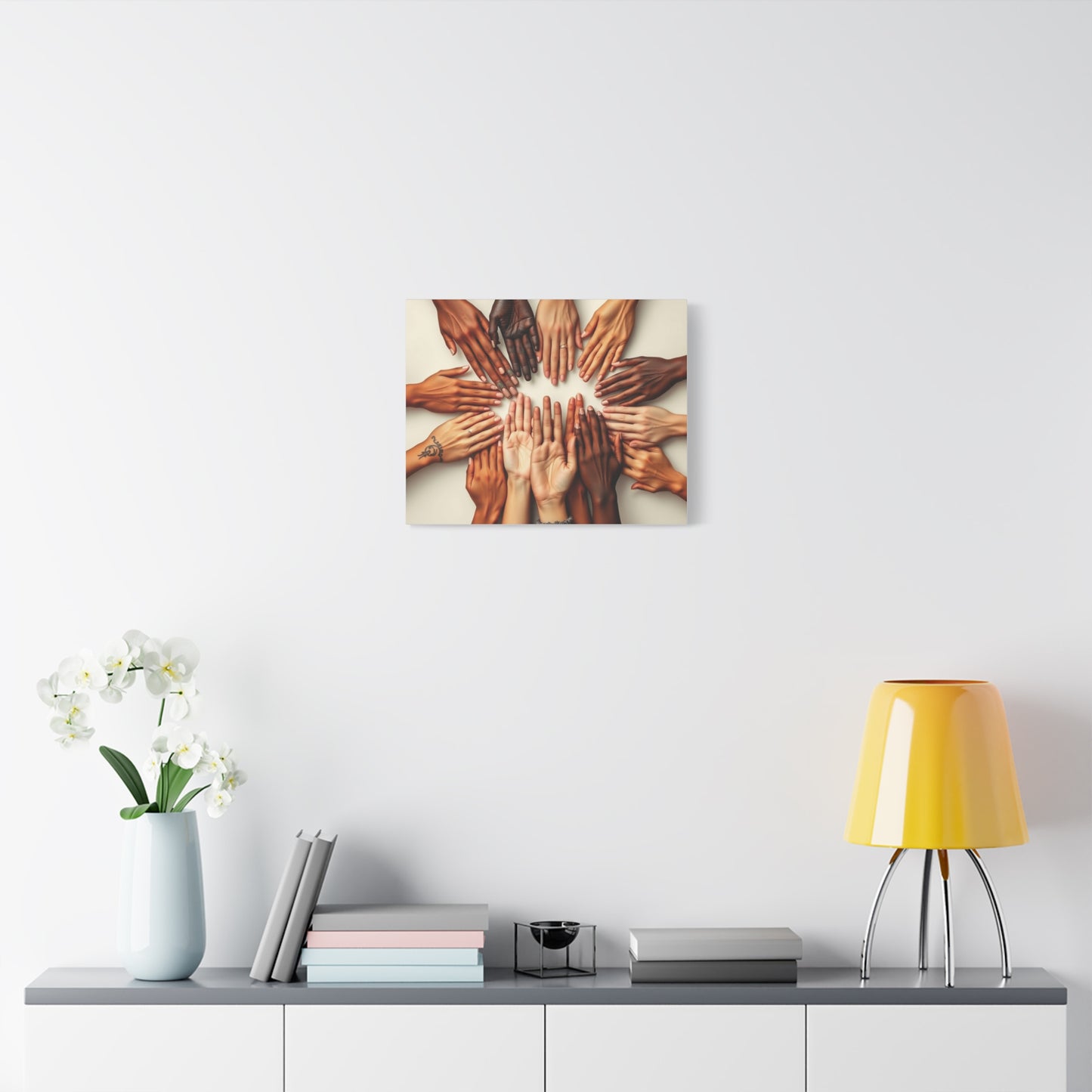 Canvas Print Peace World Together foto design art