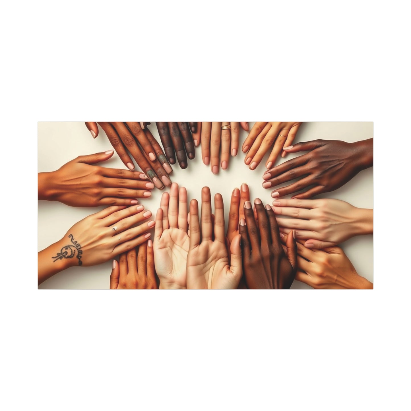Canvas Print Peace World Together foto design art