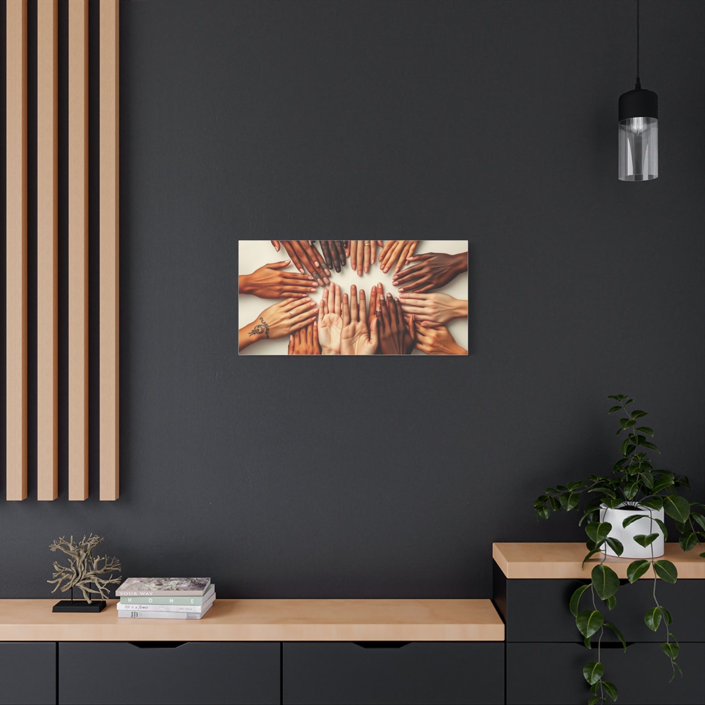 Canvas Print Peace World Together foto design art