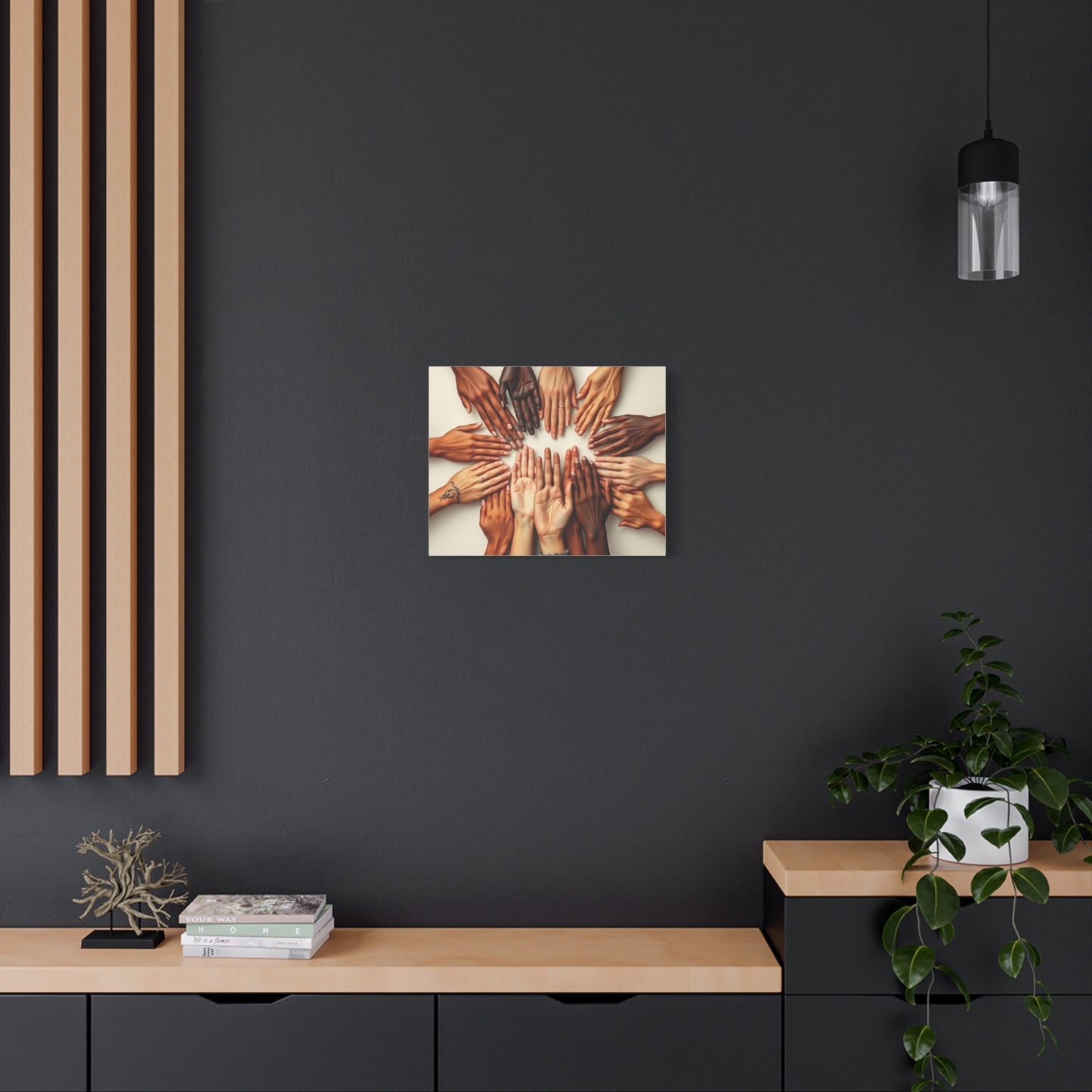 Canvas Print Peace World Together foto design art