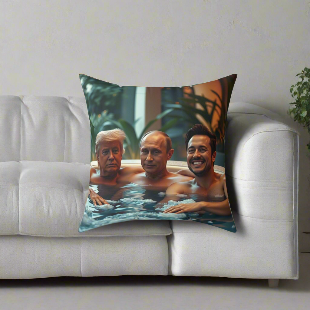 Hot Tub Boys pillow (world-leaders)